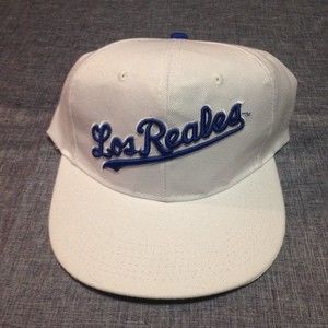 White Los Reales baseball cap like new